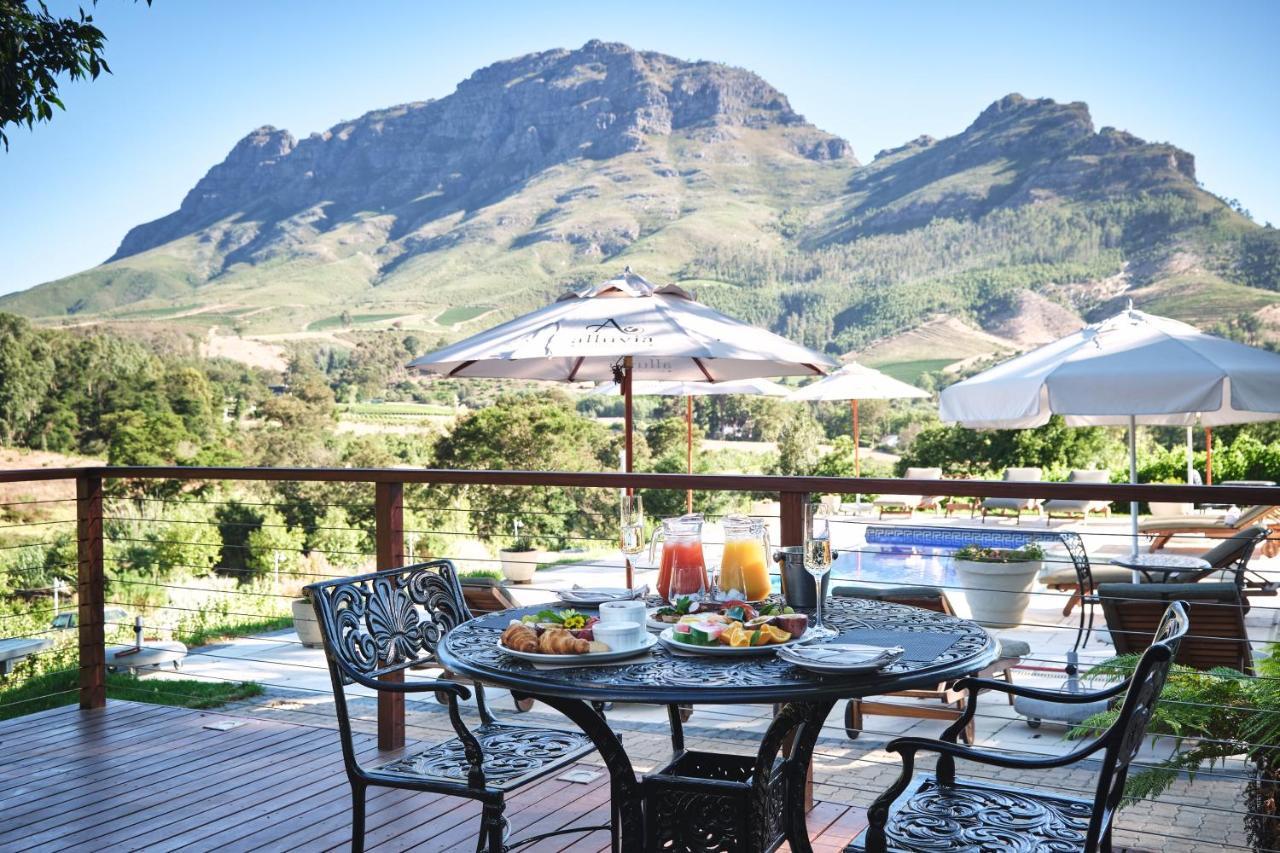 Alluvia Boutique Winery&Luxury Accommodation Stellenbosch Extérieur photo View of the Kleinrivierveld
