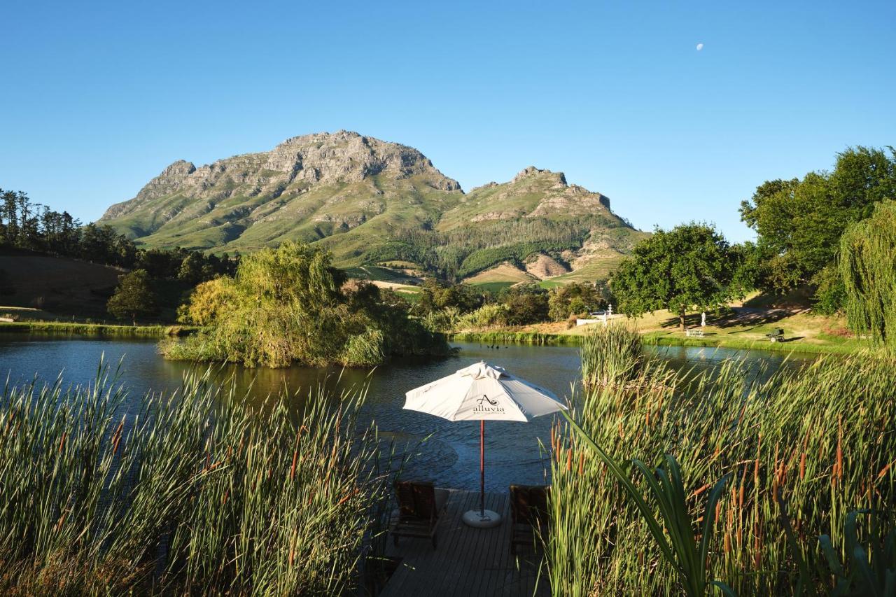 Alluvia Boutique Winery&Luxury Accommodation Stellenbosch Extérieur photo View of the Kleinrivierveld